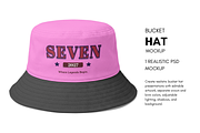 Editable Bucket Hat Mockup, a Hat Mockup by Pixel Foundry (Thumbnail 1 of 3)