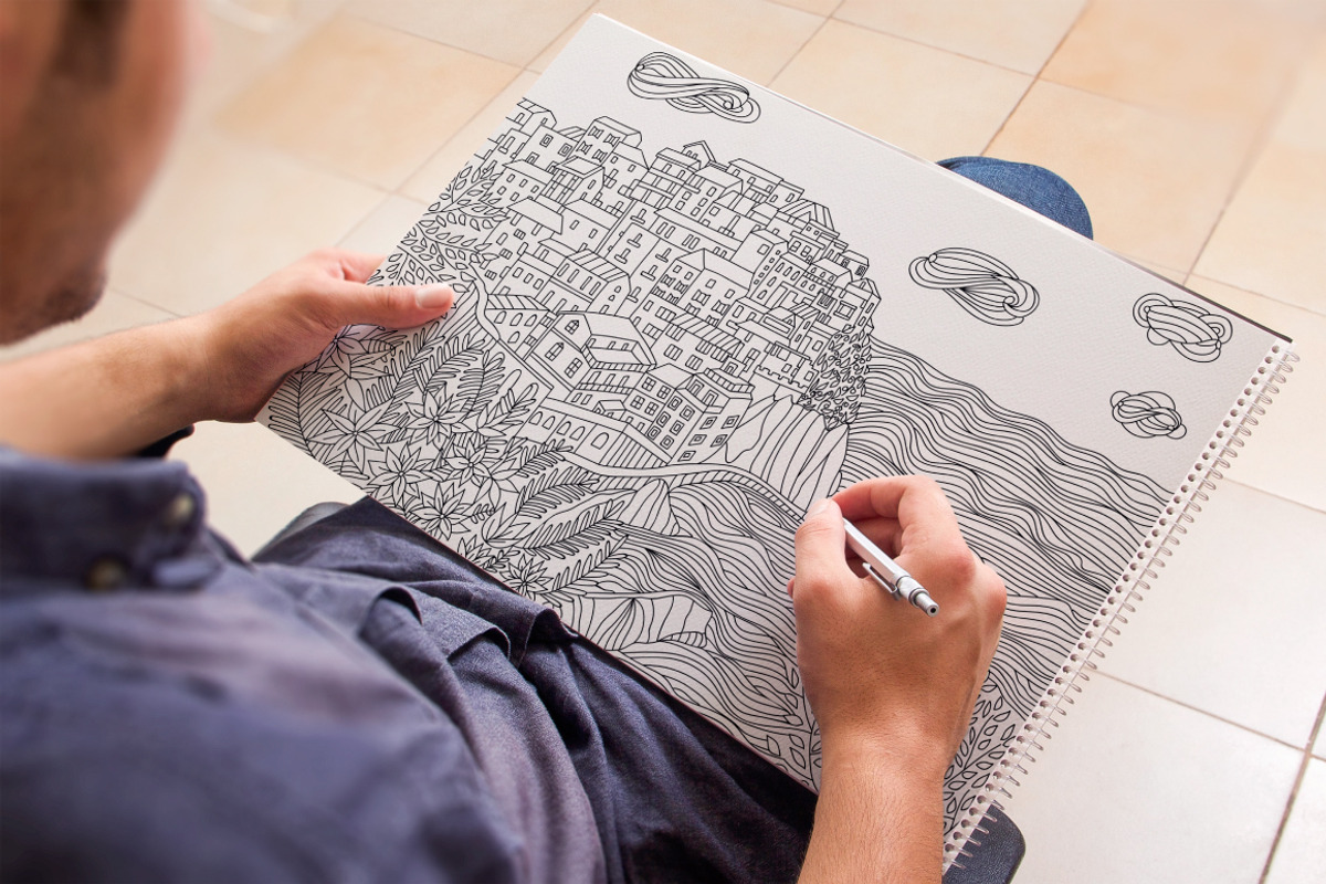 Cities coloring set - 12 pages, a Graphic by Lana Samokhina (Photo 9 of 14)