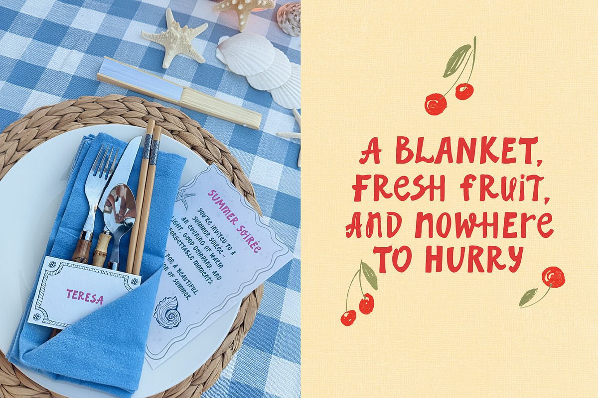 Sunday Picnic Bold Handwritten Font, a Handwritten Font by TD fonts (Photo 6 of 8)