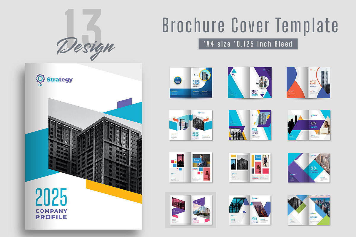 Brochure Cover Bundle, a Brochure Template by Uiparvin (Photo 1 of 14)