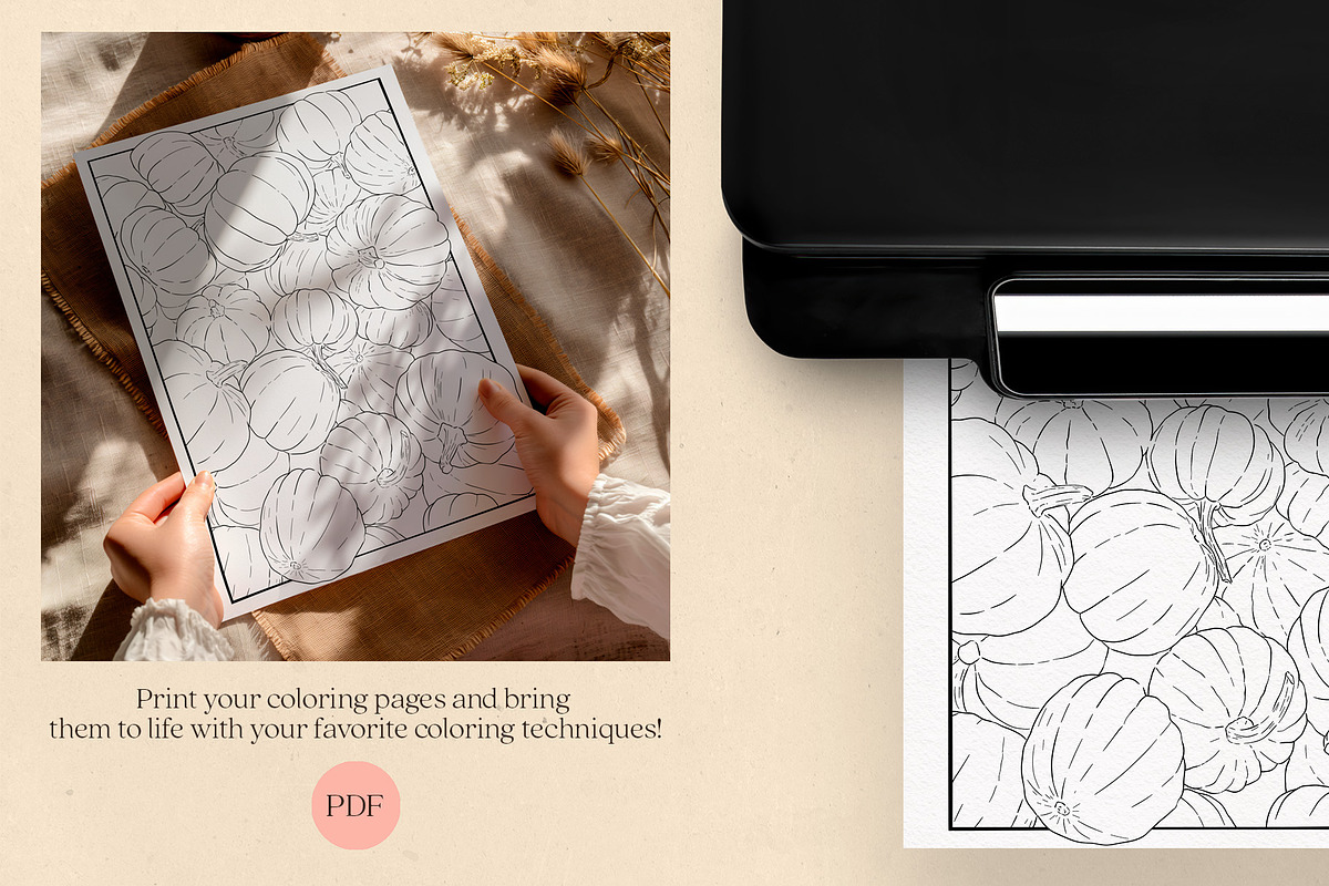 Autumn Story - Coloring Pages, an Object Illustration by Deveze Art & Co (Photo 2 of 6)