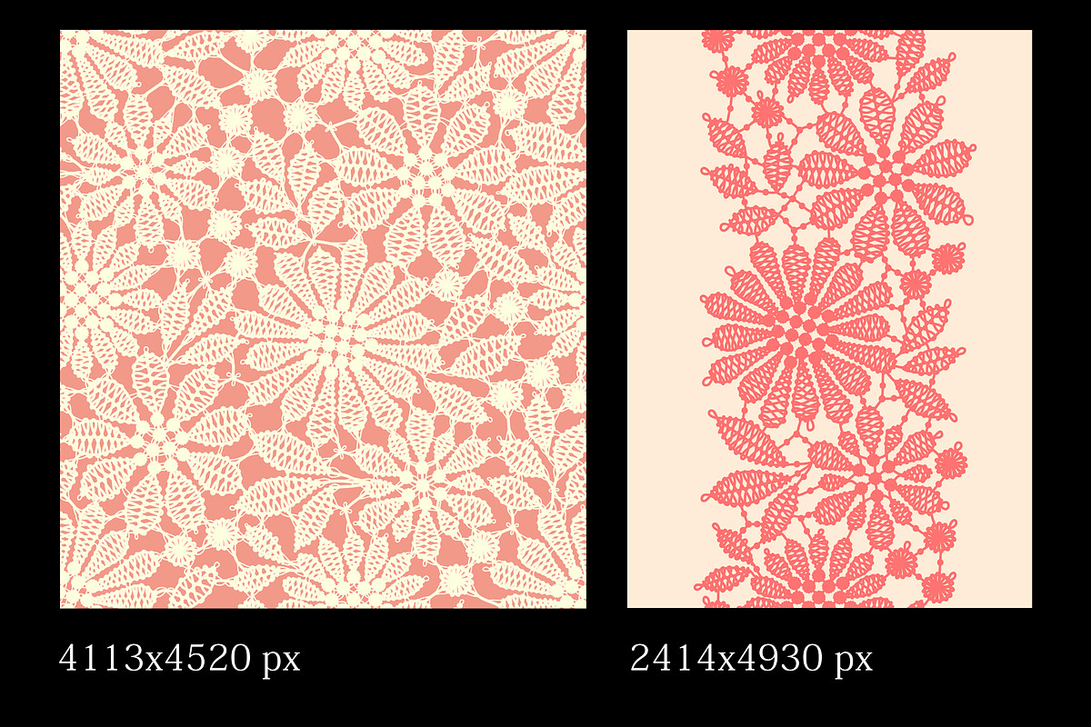 Lace frames and ribbons., a Pattern Graphic by Ajuga (Photo 5 of 5)