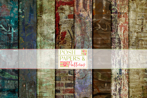 Distressed Grunge Backgrounds preview 5