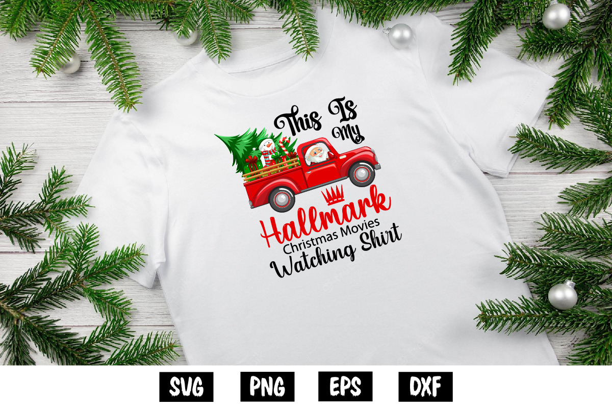 this is my hallmark Christmas movies, a Decorative Illustration by SVGCuteShop