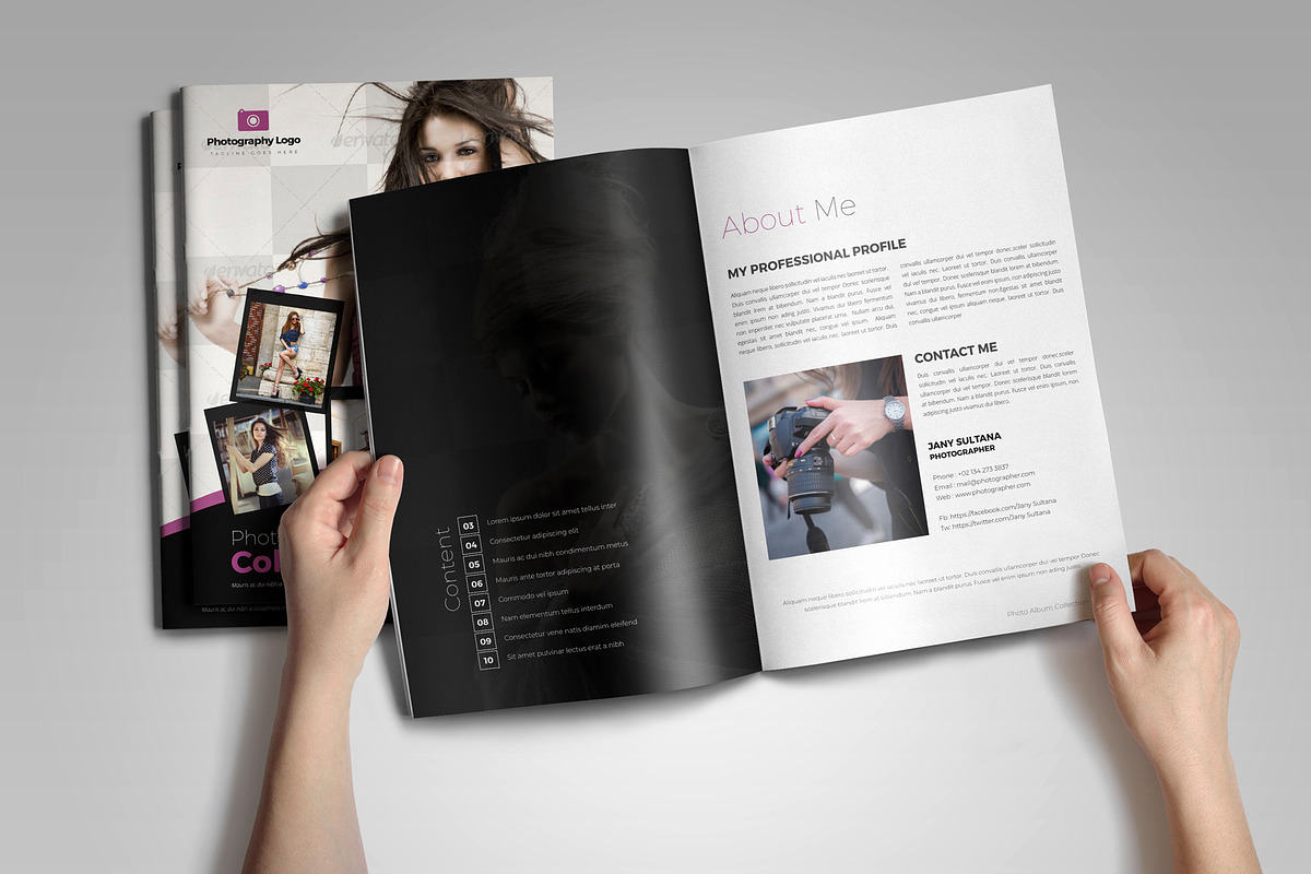 Photography Catalog Template V2, a Brochure Template by JanySultana (Photo 2 of 12)