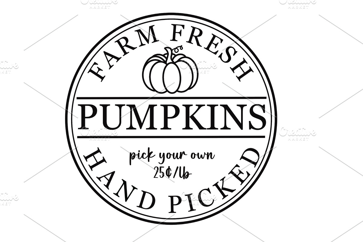Farm Fresh Pumpkins SVG, a Graphic by DesignedByMLE