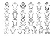 50 Gingerbread Man Procreate Stamps, a Brush Add-On by Procreate Sale (Thumbnail 5 of 6)