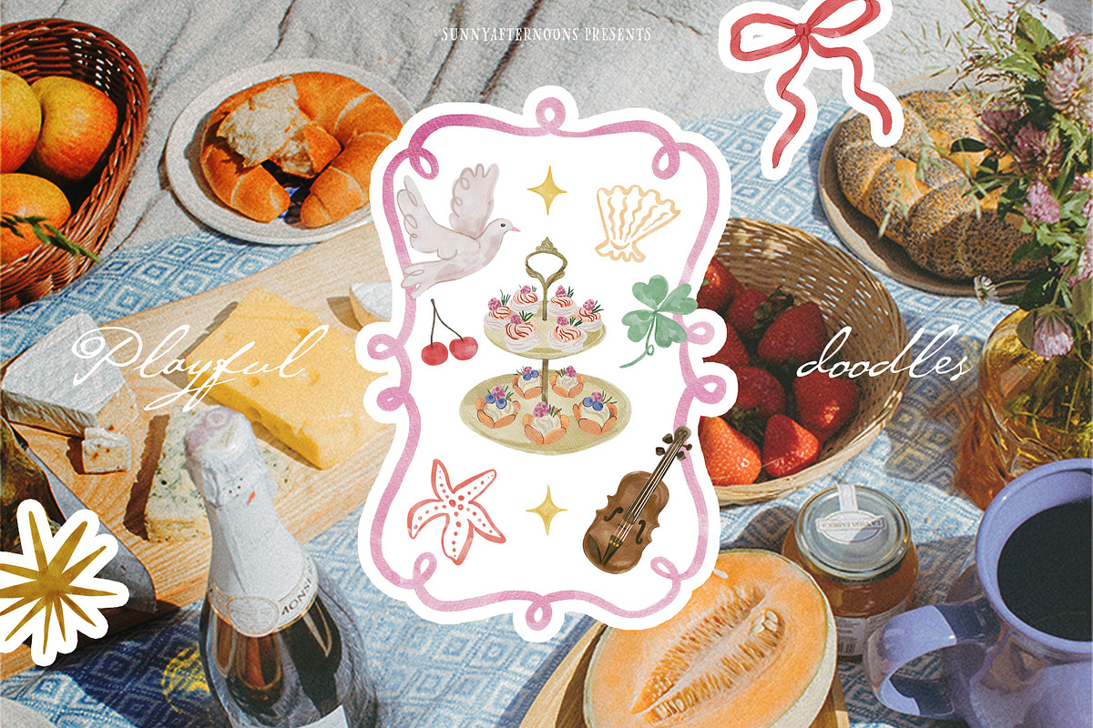 La Dolce Party - Playful Doodles, an Illustration by SunnyAfternoons (Photo 2 of 12)