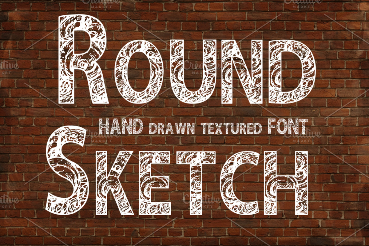 Round Sketch font
