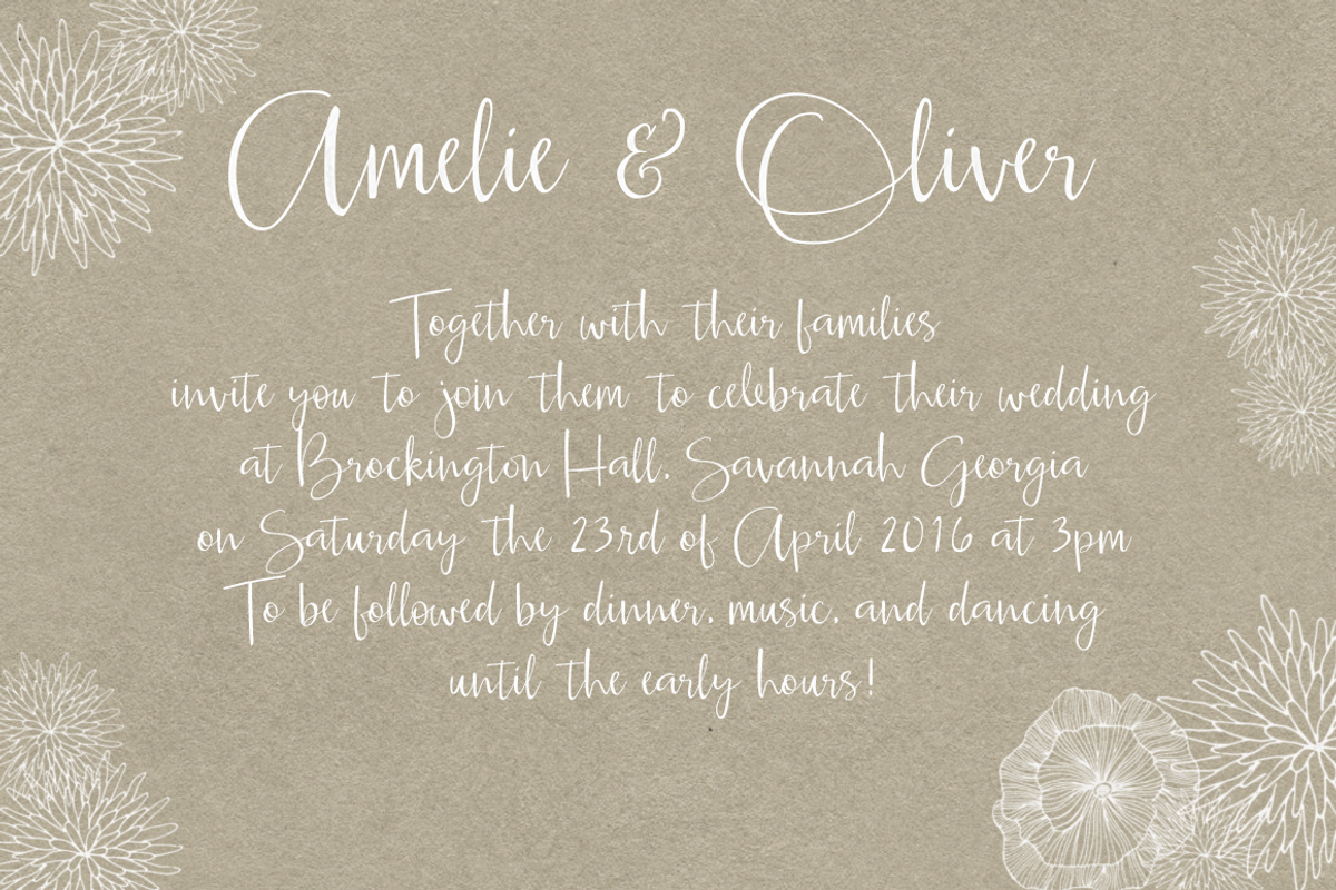Caleigh Script Font with Bonus preview 4