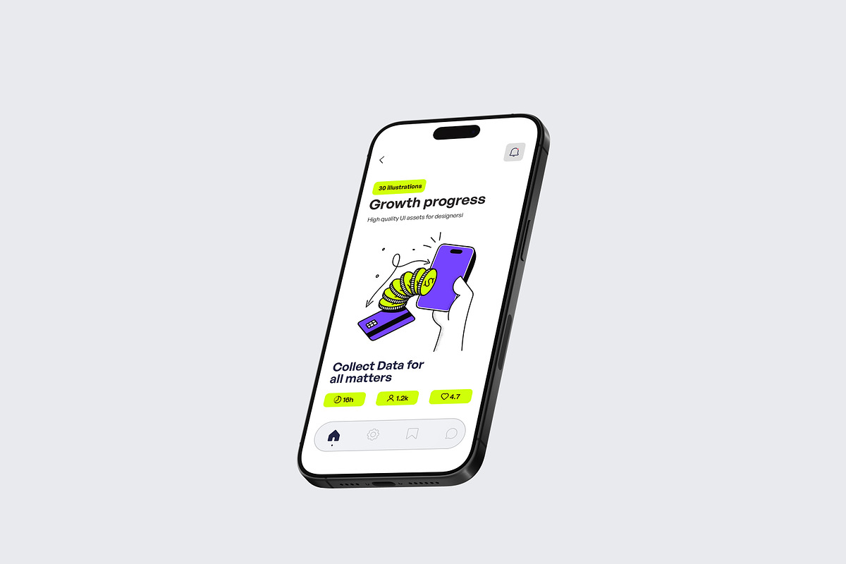 Trendy Fintech Wobbly Illustration, a Finance Illustration by Creative Graphics (Photo 4 of 7)