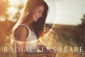 Radial Lens Flare Light Overlays