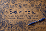 Evelina Hand Font, a Handwritten Font by Letterhanna Studio (Thumbnail 1 of 9)