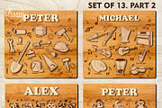 KIDS PUZZLES TEMPLATES, Cut Files, a Templates & Theme by LaserCutano (Thumbnail 2 of 10)