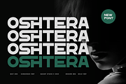Oshtera - Condensed Font, a Sans Serif Font by Iqsiart Studio (Thumbnail 1 of 7)