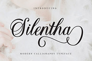 Silentha, a Script Font by Gatype (Thumbnail 1 of 9)