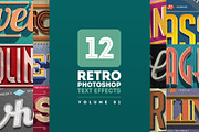Retro Text Effects V.01, a Brushes & More by Easybrandz (Thumbnail 1 of 5)