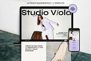 Purple Squarespace 7.1 Template, a Websites & App Template by Row Creative (Thumbnail 1 of 10)