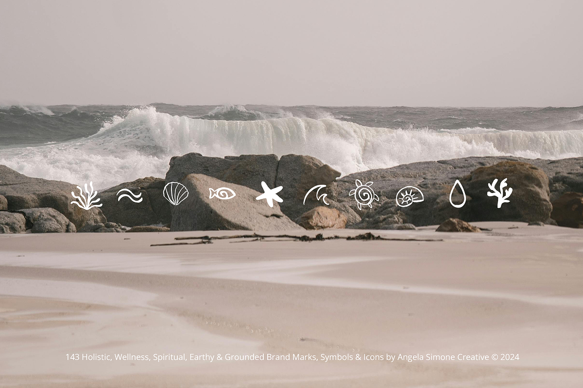 Holistic Wellness Spiritual Icons, a Solid Icon by angela simone creative (Photo 11 of 11)