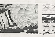 Risographic mountains, an Object Illustration by Nadia Murash (Thumbnail 5 of 5)
