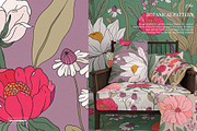 Chic Botanical Pattern and Graphics, a Pattern Graphic by likorbut (Thumbnail 4 of 11)