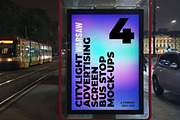 Warsaw Citylight Ad Bus Stop 3, an Advertising Mockup by Graphic Shelter (Thumbnail 1 of 4)