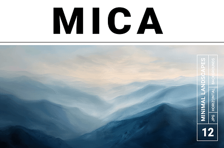 Mica Collection · Minimal Landscapes, a Background Graphic by milatovar