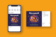 Halloween House Party, a Flyer Template by Esui Studio (Thumbnail 3 of 4)