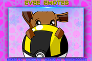 POKEMON EVEE EMOTES, an Animal Illustration by YUNGMOTS (Thumbnail 3 of 6)