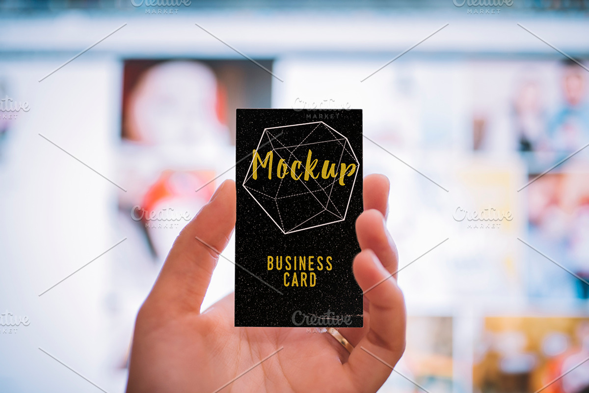 Retro Mock-up Business Card, a Print Template by Northern Kraft (Photo 1 of 3)
