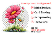 Whimsical Spring Daisy Flowers Clipa, an Illustration by Dream Creation (Thumbnail 5 of 5)
