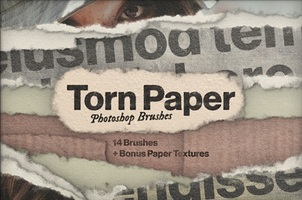 Torn Paper - Photoshop Brushes
