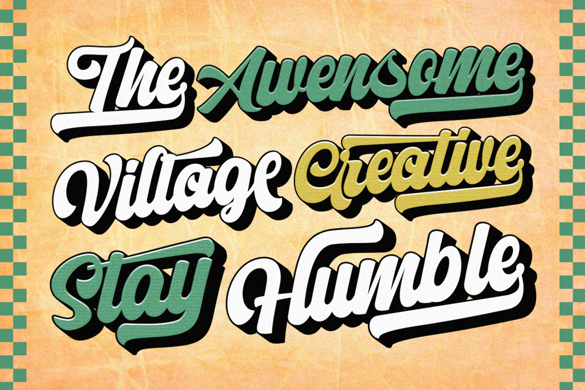 Letter Vintage, a Script Font by Letter Fresh (Photo 2 of 8)