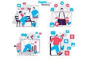 Flat Design Concept Illustrations, a Finance Illustration by alexdndz (Thumbnail 16 of 42)