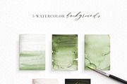 Delicate Greenery Watercolor+Pencil, a Texture Illustration by Inky Jar Design Studio (Thumbnail 6 of 15)