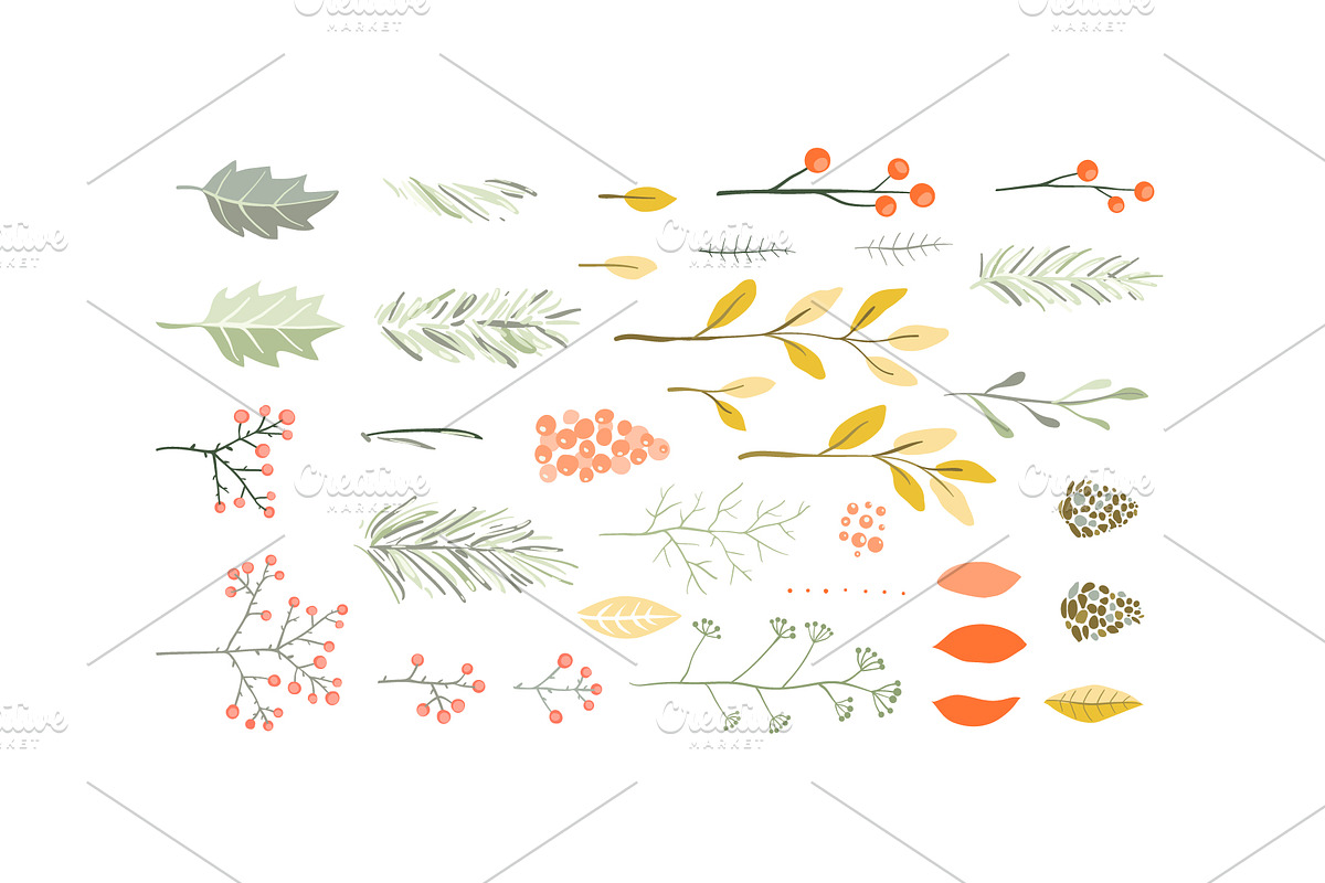 Winter Christmas and Fall Brushes, a Brush Add-On by Popmarleo Shop (Photo 2 of 2)