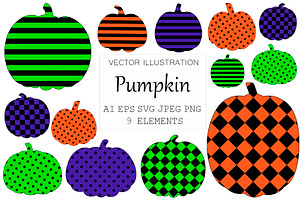 Halloween Pumpkins. Pumpkin SVG