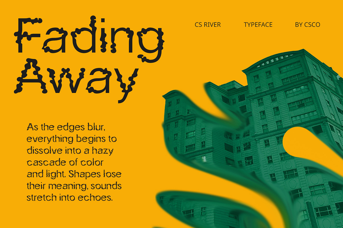 CS River – Trippy Font, a Sans Serif Font by Craft Supply Co. (Photo 3 of 8)