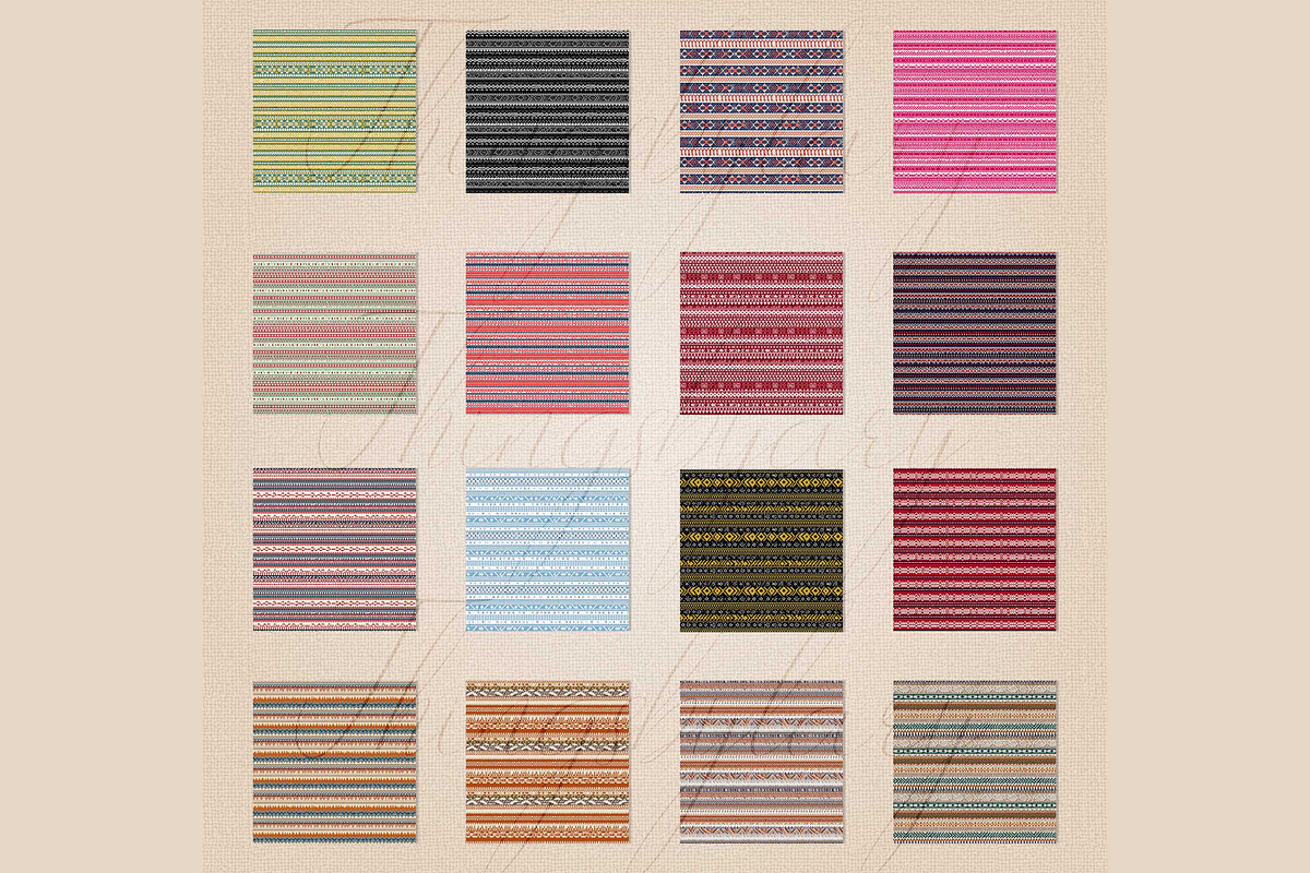 Seamless Fair Isle Nordic Papers, a Pattern Graphic by ThingsbyLary (Photo 8 of 10)
