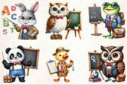Back to School Animals Teacher Clipa, an Illustration by Rose Art (Thumbnail 3 of 7)