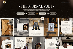 THE JOURNAL | 5 Instagram Carousels, a Social Media Template by Ad Astra Creations