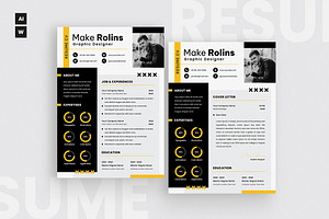 Business Resume CV, a Resume Template by iDoodle Studio