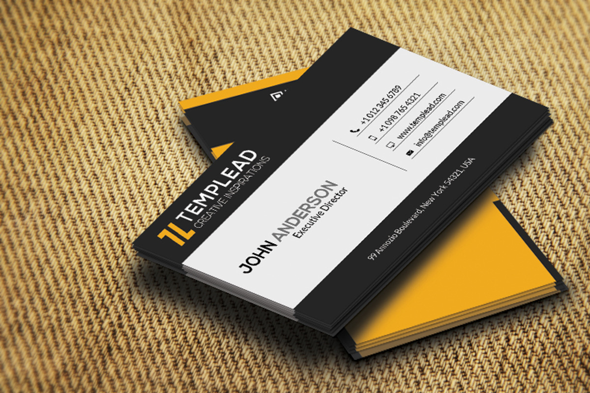 Corporate Business Card CM186, a Business Card Template by annozio (Photo 1 of 3)
