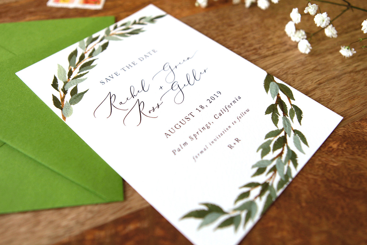 Save The Date Template - Verdes, an Invitation Template by Boelter Design Co (Photo 2 of 2)