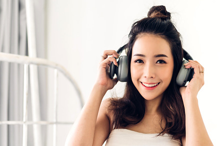 Portrait of smiling cheerful beautiful pretty asian woman clean, a Person Photo by Art_Photo