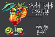 Watercolor Summer Vibe Clipart, an Illustration by Rose Art (Thumbnail 4 of 7)