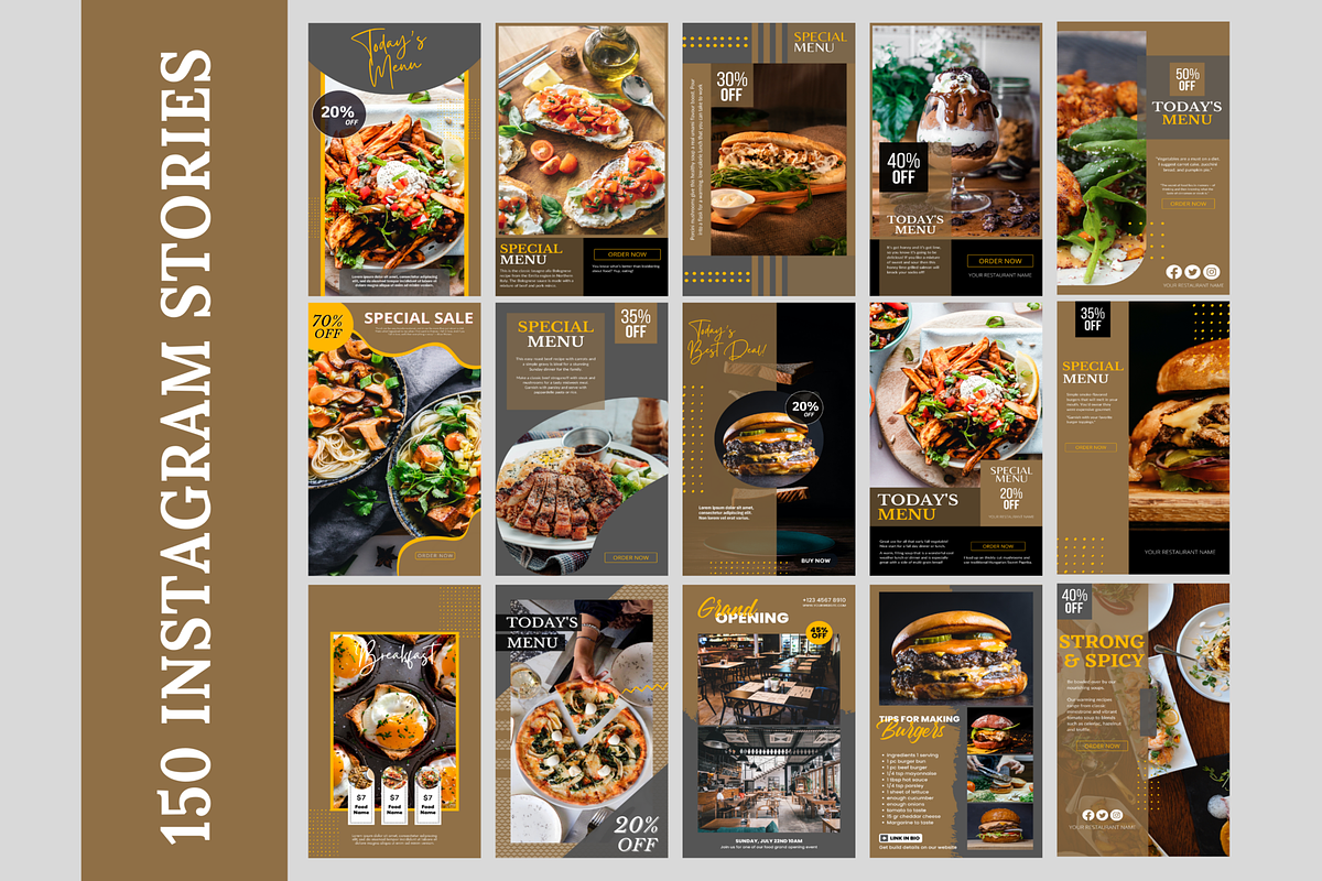Animated Food Restaurant Template, a Social Media Template by LushBury (Photo 3 of 8)
