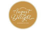 August Delight | Handwritten Font, a Handwritten Font by Jackgridden (Thumbnail 1 of 10)