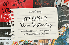 Handwritten Pencil Script Font