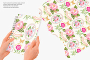 grandmillennial seamless pattern, a Pattern Graphic by Pink Studio Art (Thumbnail 4 of 4)